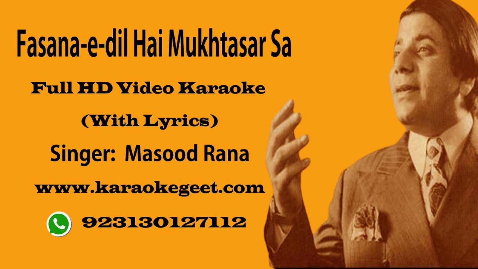 Fasana-e-dil hai mukhtasar sa Video Karaoke